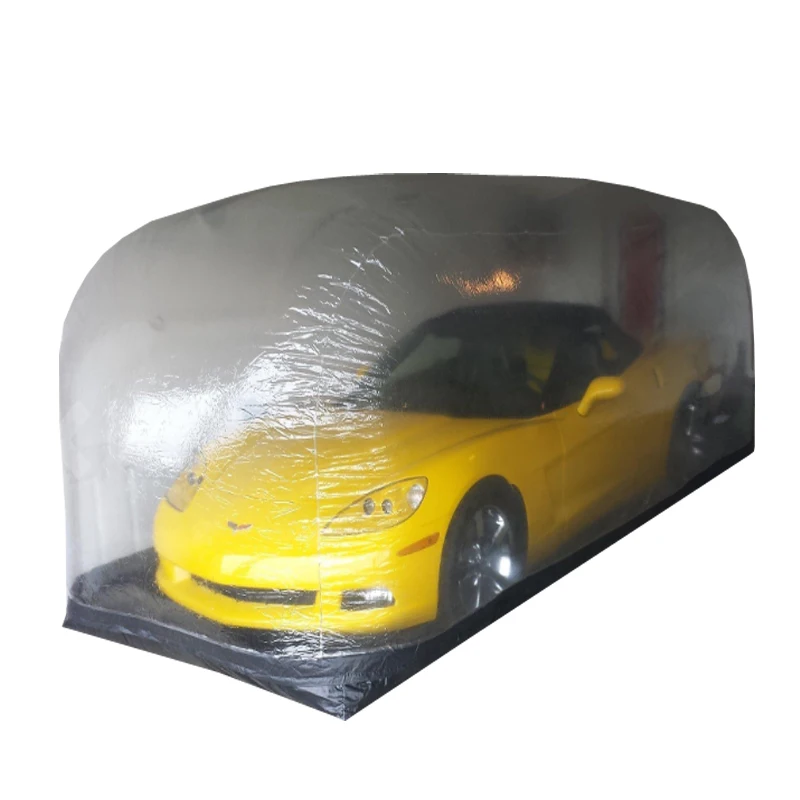 Бесплатная доставка дешевая прозрачная надувная капсула для автомобиля крышка