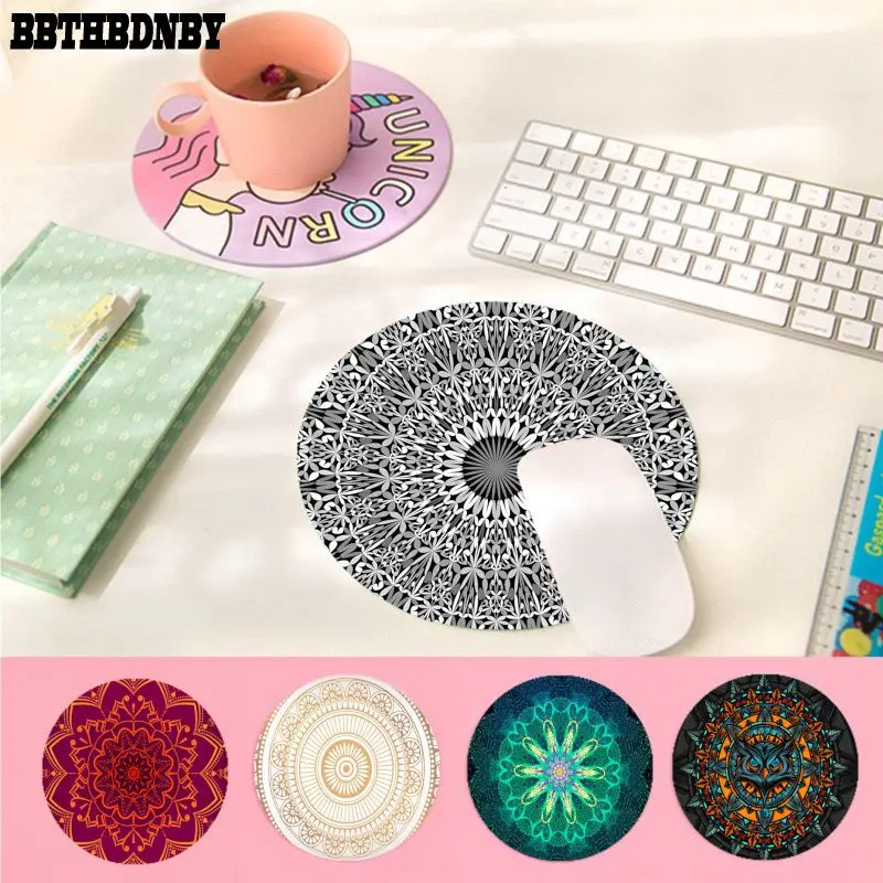 

BBTHBDNBY In Stocked Mandala flower Keyboard Gaming MousePads Anti-Slip Laptop PC Mice Pad Mat gaming Mousepad