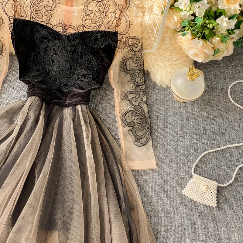 Korobov весна-лето новое вечернее платье для ночного клуба корейские элегантные