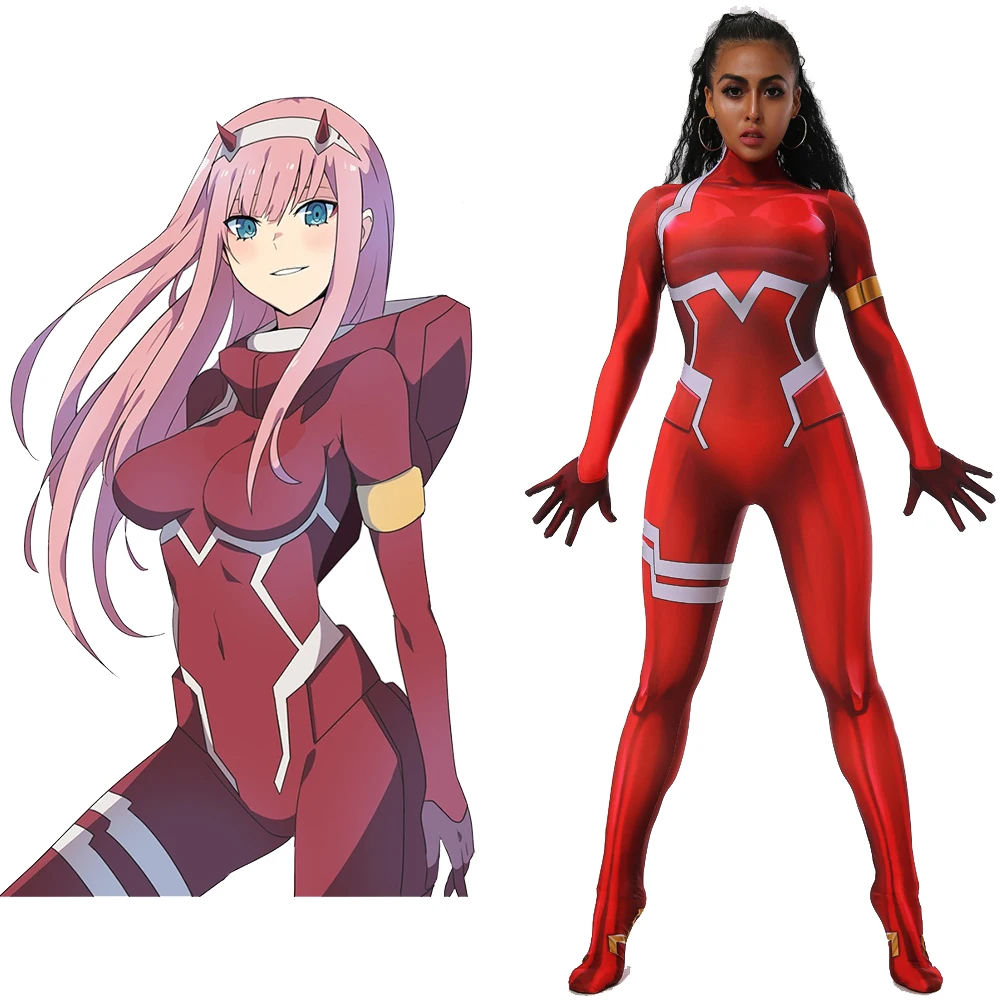 Darling in the Franxx Zero Two комбинезон боди костюм для косплея красная версия |