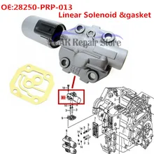 Car Part Linear Solenoid & gasket For Honda Acura Accord Solenoid Valve RSX 03-04 OEM 28250-PRP-013 28250-RPC-003