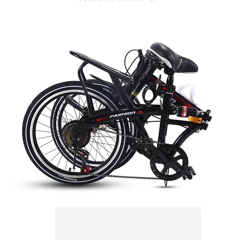 Billig Klapp Fahrrad 16/20 Zoll Kleine Mini Ultra Licht Tragbare Variabler Geschwindigkeit Schock Absorption Erwachsene Bike
