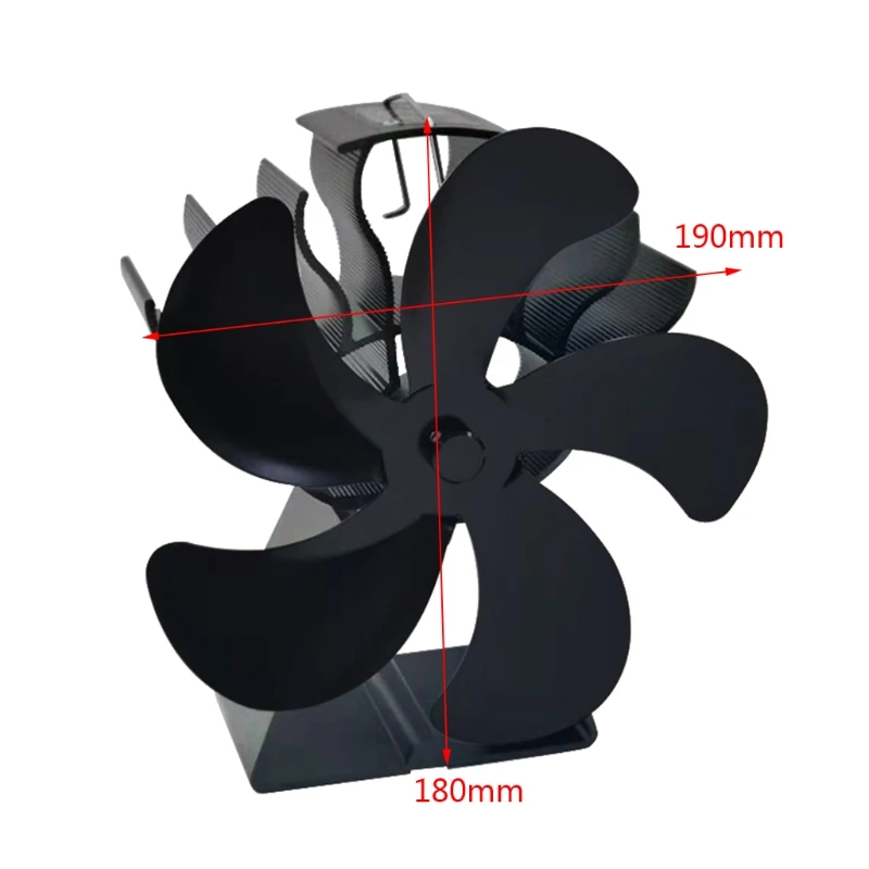 

Heat Powered Stove Fan Eco Friendly and Efficient Wood Stove fan for Large Rooms 900A