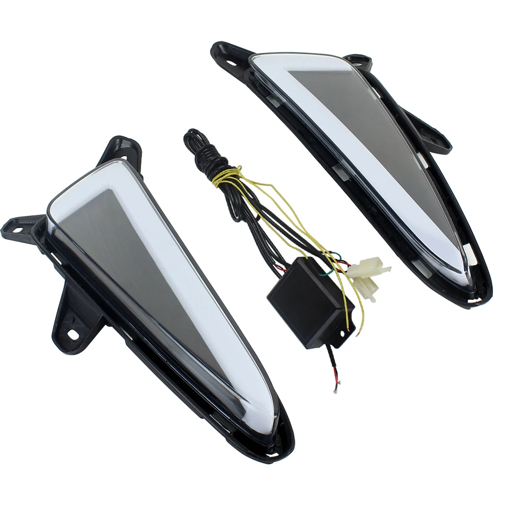 Дневные ходовые огни PMFC дневные указатели поворота лампа белая для Toyota CHR 2016 2017 2018