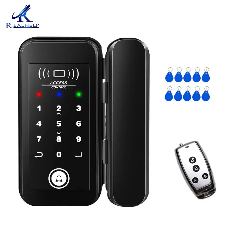 2000 пользователей БЕСКЛЮЧЕВОЙ замок для входной витрины офисный стеклянный