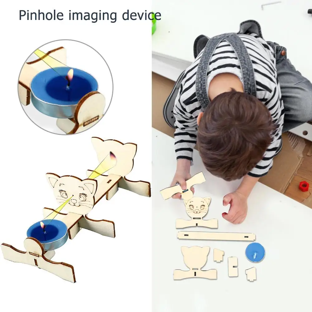 DIY отверстие материалы воображения деревянный школьных проектов научно модель