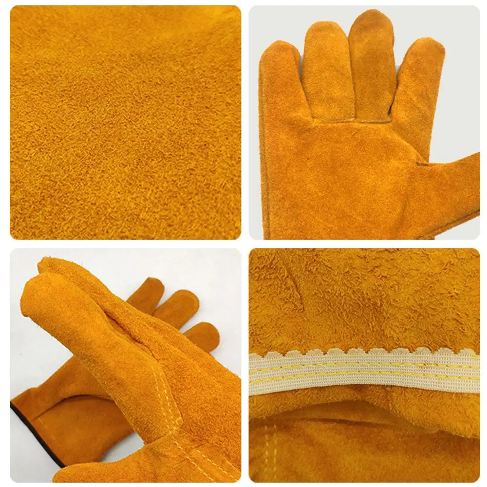 Перчатки для сварочных работ Нескользящие термоизоляционные бесшовные варежки