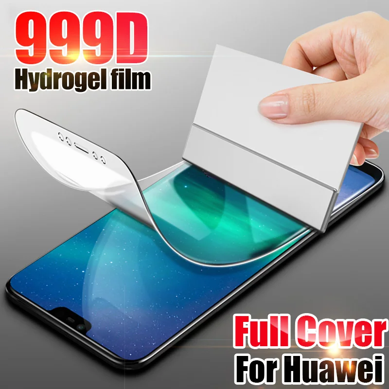 2 шт Гидрогелевая пленка для защиты экрана Huawei P30 P20 P40 Lite Pro Защитная на Mate 20 30 не