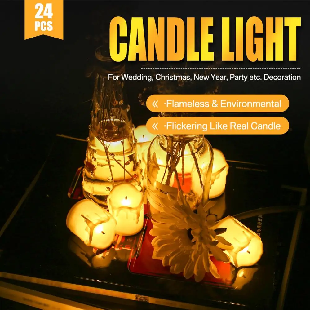 24 светодиодный т. светодиодные чайсветильник Чи|Свечи| |