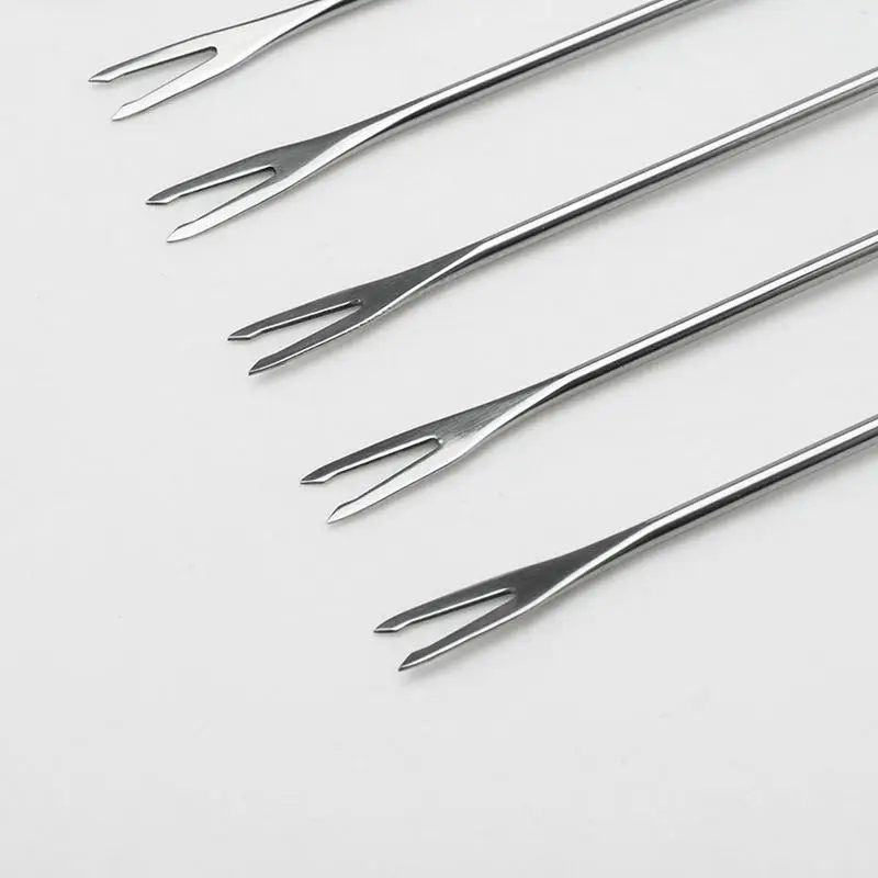 Вилка из нержавеющей стали для фондю фруктов шоколада фонтана сыра вилки с