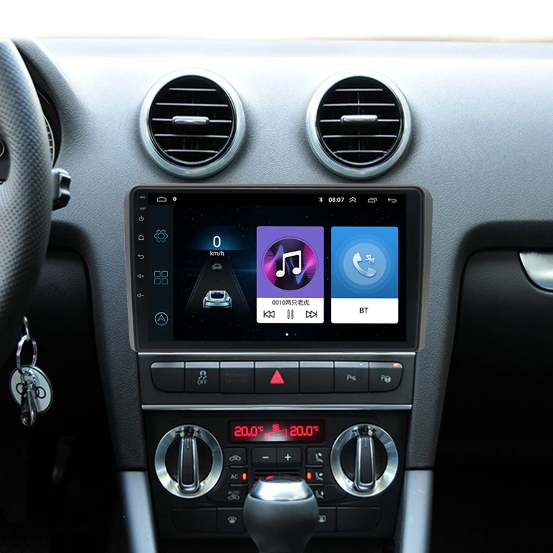 Автомагнитола 2DIN для Audi A3 мультимедийный видеоплеер с GPS-навигацией 9 дюймов android