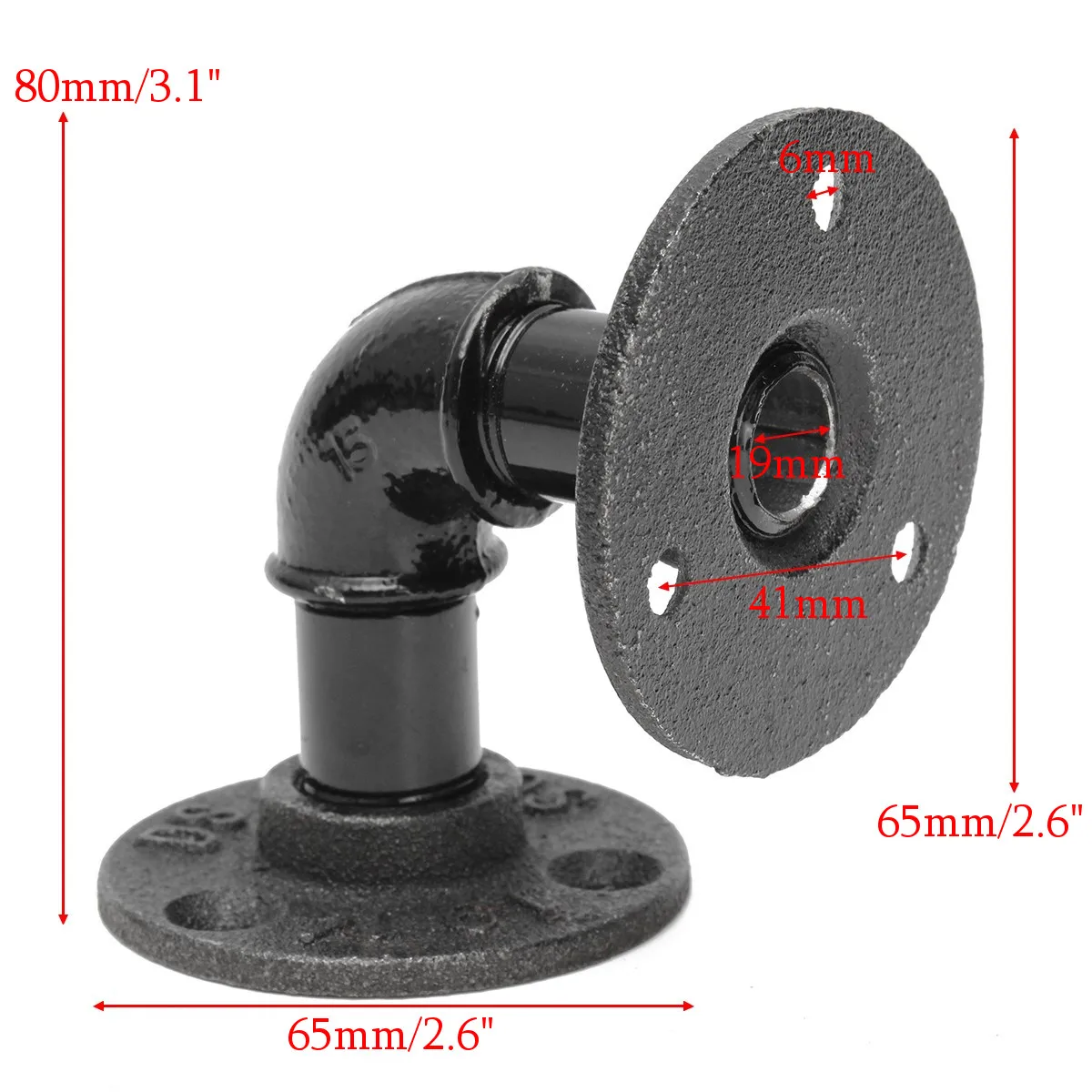 2 шт./компл. L-образный кронштейн для труб настенная плавающая полка винтажный
