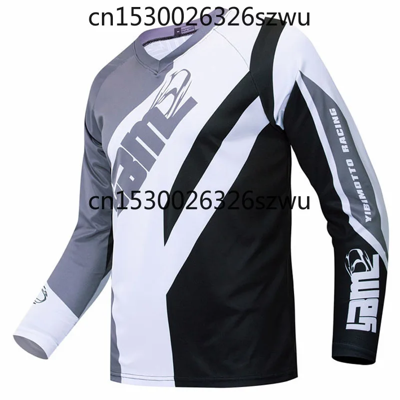 

New YBM Sportswear Downhill Jersey MTB Enduro Offroad larga Mountain Bike Motocross Jersey BMX DH MTB T-Shirt