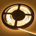 COB Светодиодные ленты светильник ACDC 12V гибкие Luces светодиодный светильник бар 300384528 светодиодовM высокой плотности COB Светодиодная лента номер Декор натурального белого цвета, доступен в 5 м