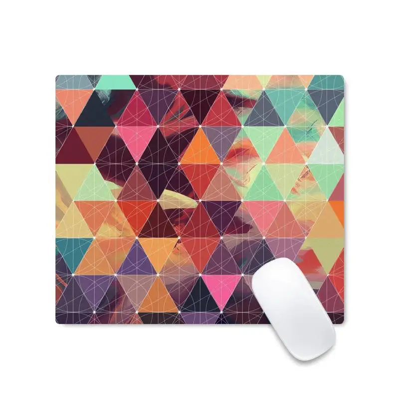 

Geometry Large Mouse pad PC Computer mat Non-slip Cushion Square Thickness 2mm
