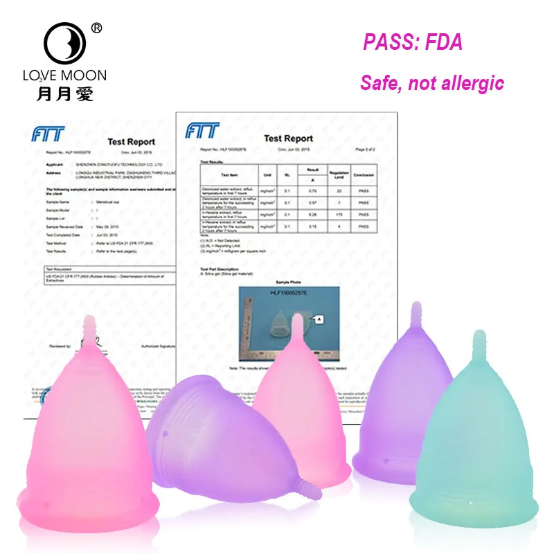 500 шт. менструальная чаша коллектор из медицинского силикона купе Men... женские