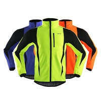 cycling jacket winter sport fleece thermal warm windproof riding bicycle jerseys water resistant bike reflective jacket
