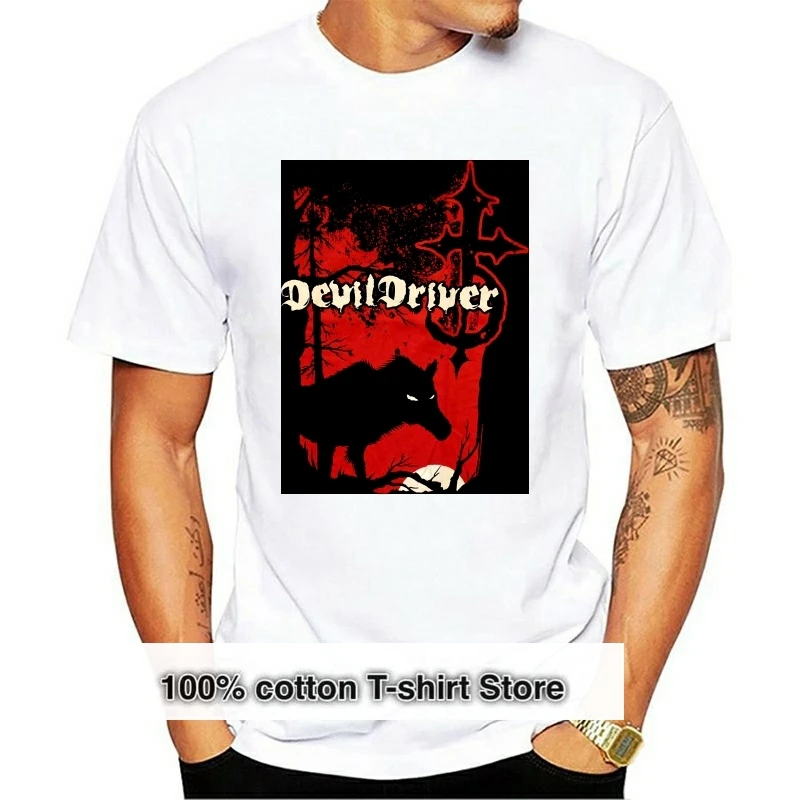 

Devildriver Wolf Girls Juniors Black T Shirt New Adult Music Band Basic Models Tee Shirt