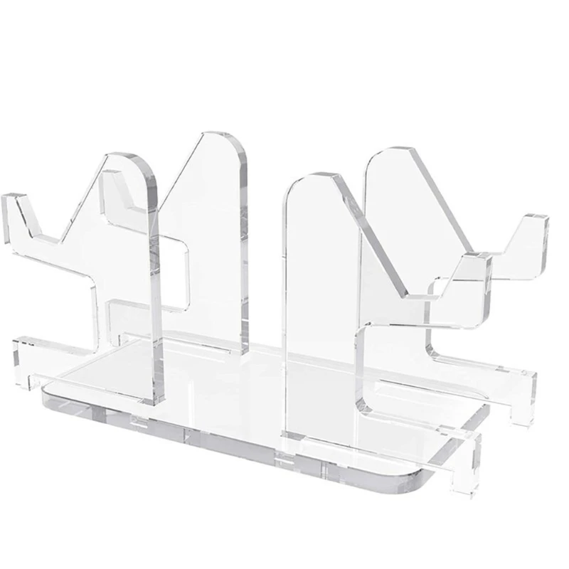 

Universal Dual Controller Holder Crystal Acrylic Gamepad Display Support Gamepad Rack Compatibole with XB/PS5/PS4/NVIDIA