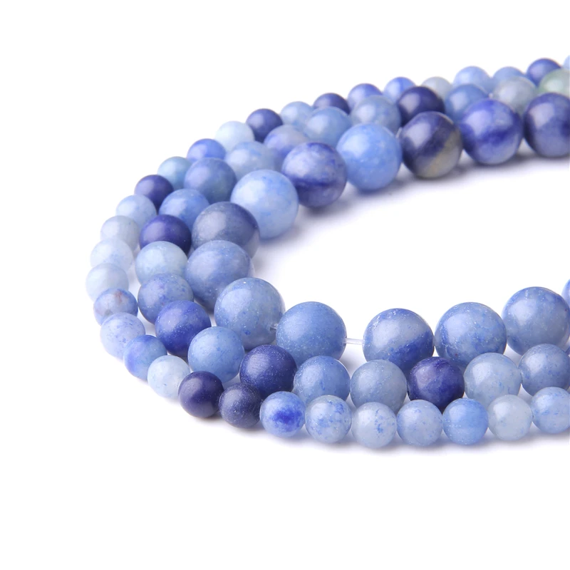 Синий vein Sodalite Натуральный Камень Круглые бусины для самостоятельного
