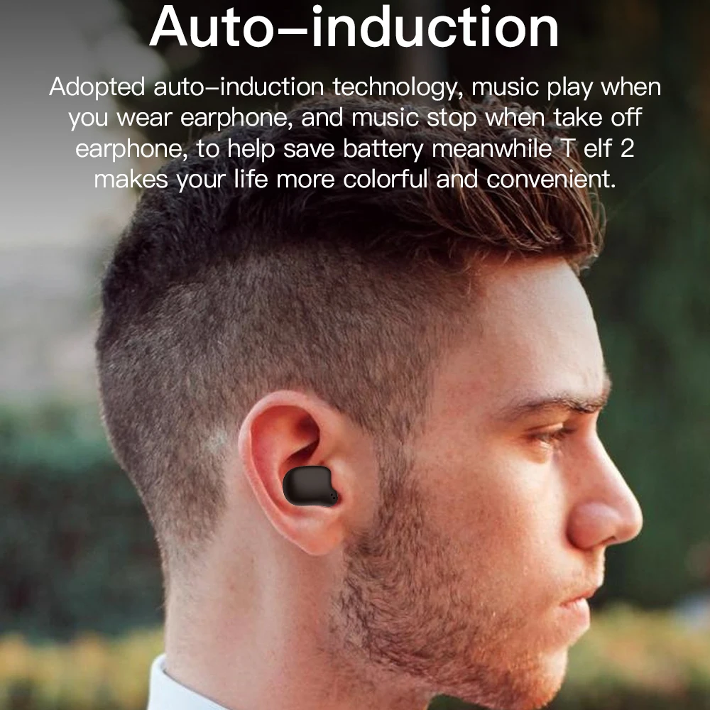Bluedio Elf2 TWS сенсорный Bluetooth наушники HD стерео беспроводные наушники спортивные наушники Bluetooth водонепроницаемые IPX6