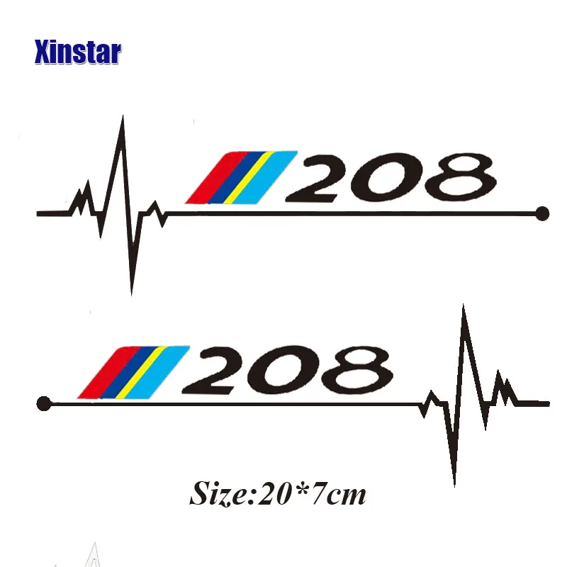 2 шт. окна автомобиля стикер для peugeot 2008 3008 208 308 106 108 206 508