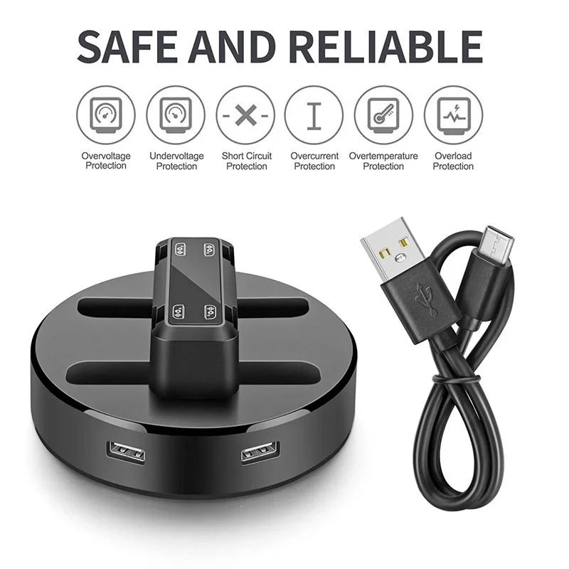 

Charger Dock Station LED Charge Stand Holder With Micro USB Cable for Nintendo Switch Console