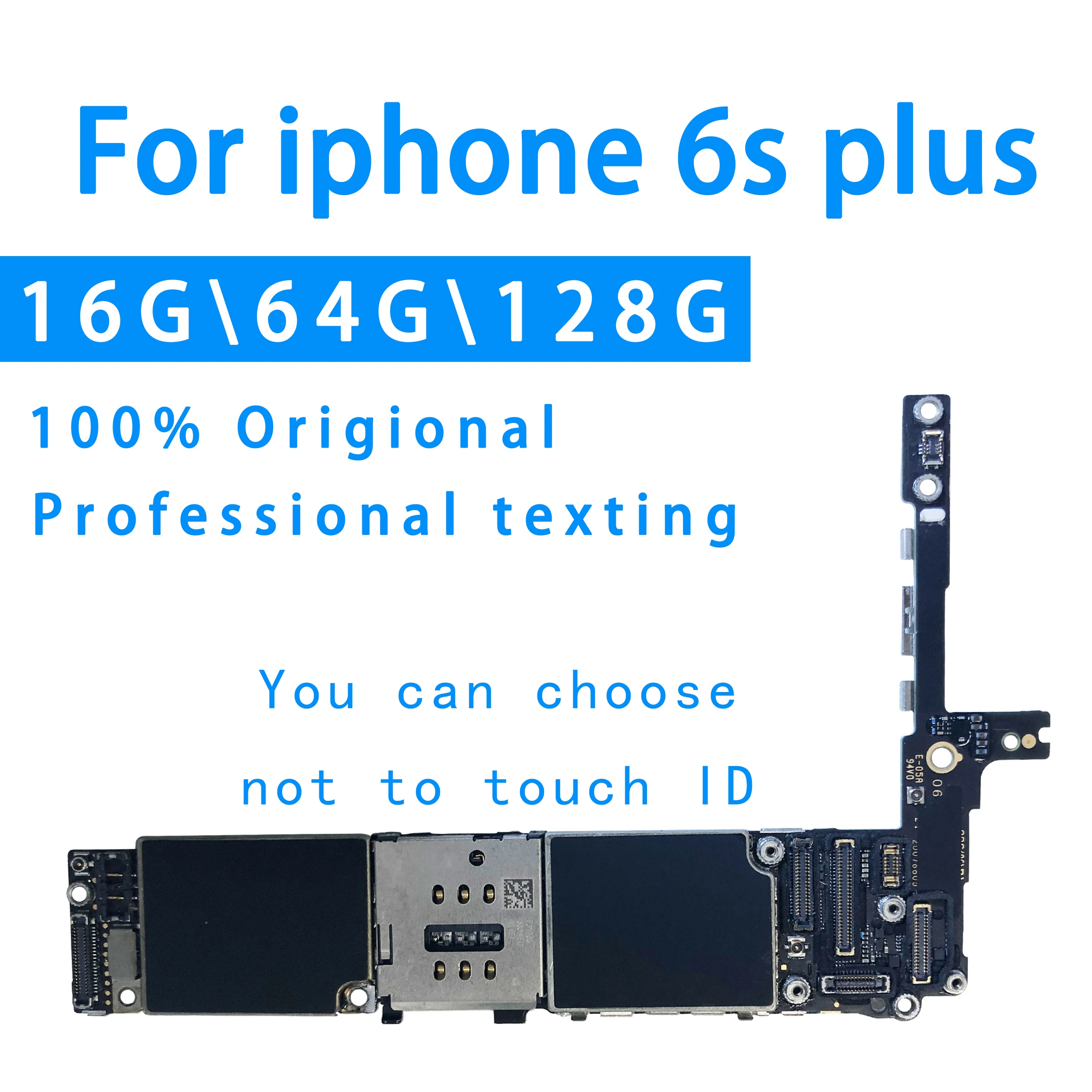 Для iPhone 6s plus p материнская плата с сенсорным ID черный/белый/золотой/розовый