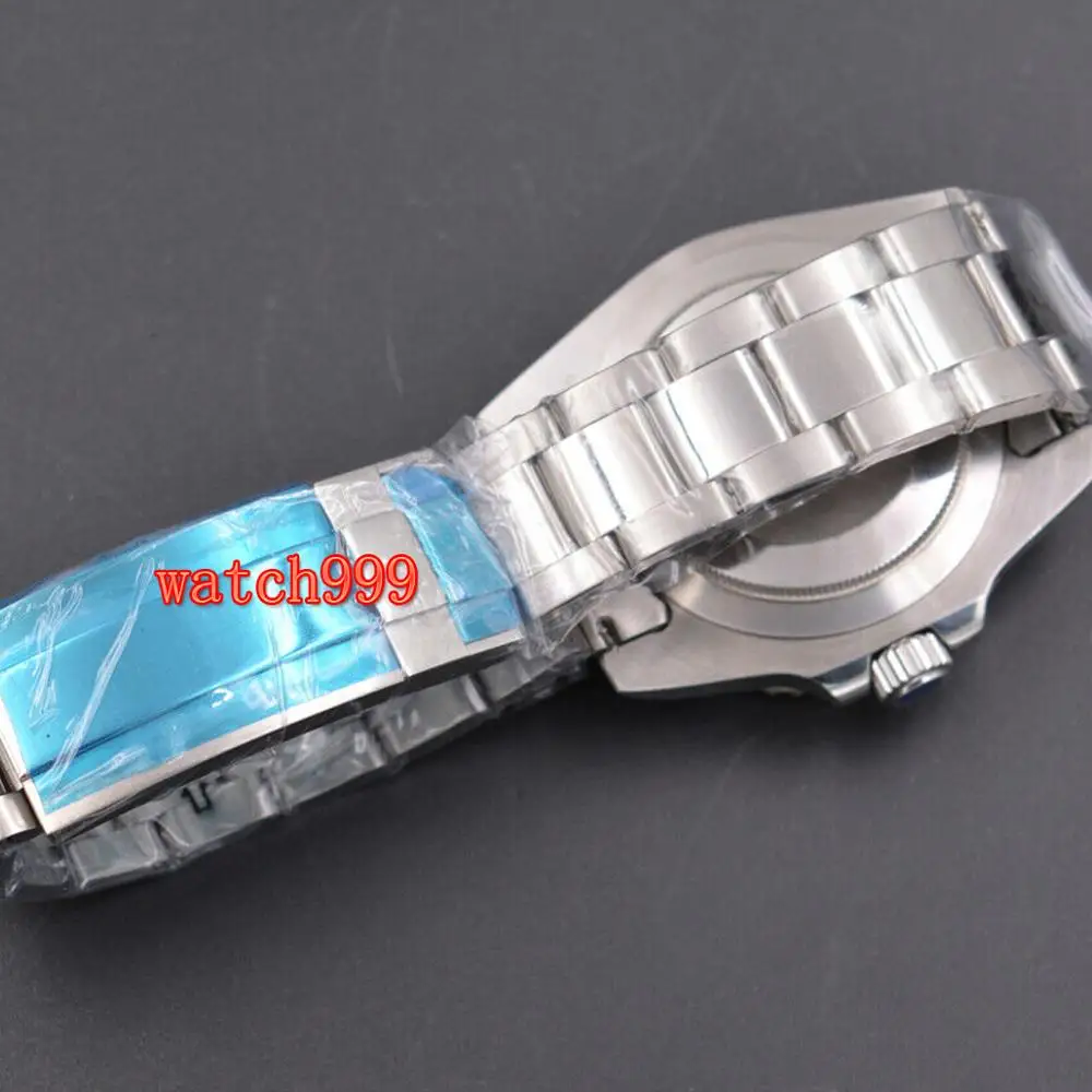 Мужские часы с зеленым циферблатом Bliger 40 мм сапфировым стеклом автоматические