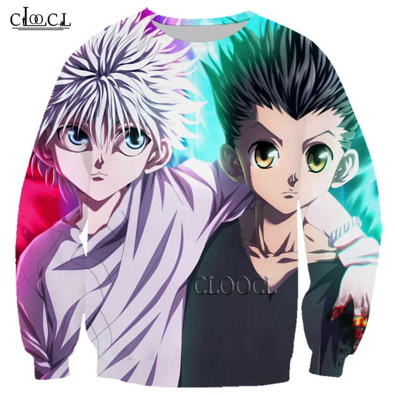

Толстовка HX унисекс с 3D принтом Hunter X Hunter, японское аниме, модный осенний Топ в стиле хип-хоп с длинным рукавом, в стиле Харадзюку, Прямая пост...