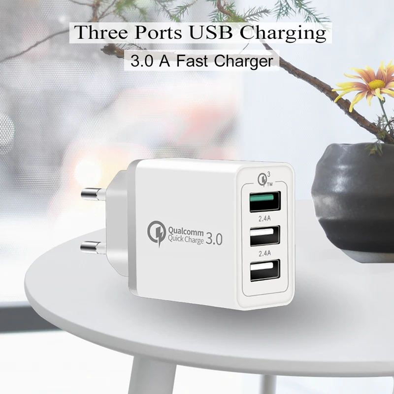Мобильный телефон зарядные устройства настенный USB адаптер Qualcomm быстрая