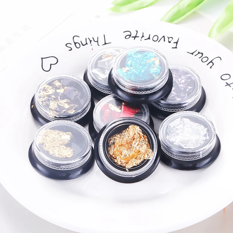 Блестящая фольга с красными блестками Типсы-снежинки для полировки геля