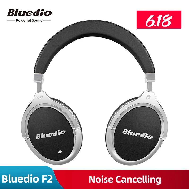 Оригинальный Новый Bluedio F2 активное шумоподавление беспроводные Bluetooth наушники