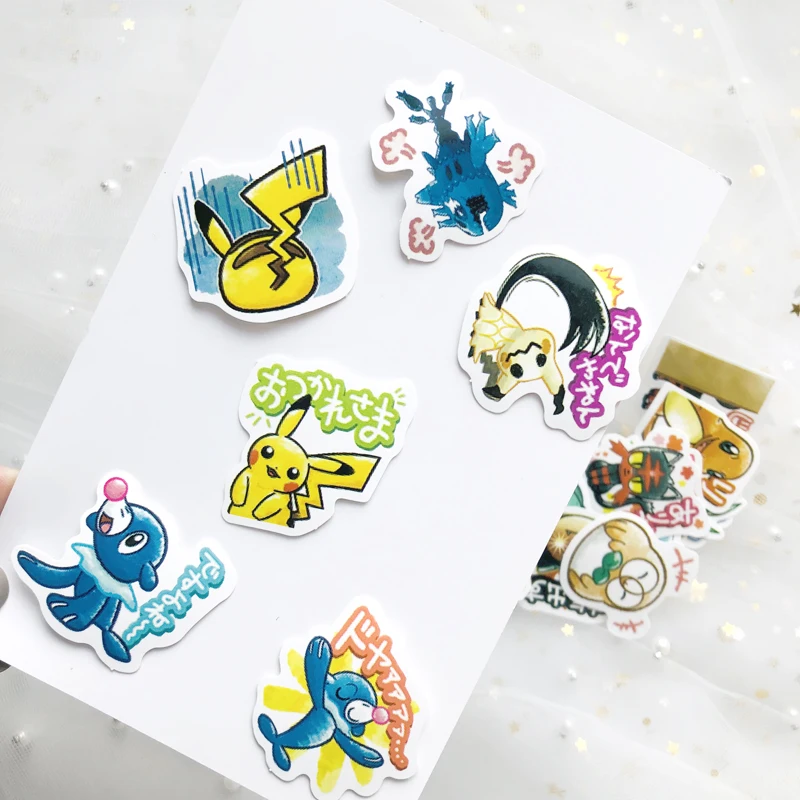 40 шт. различные Pokemons Стикеры для багажа Скейтборд телефон ноутбук мото велосипед стены гитары/наклейки eason/DIY Скрапбукинг