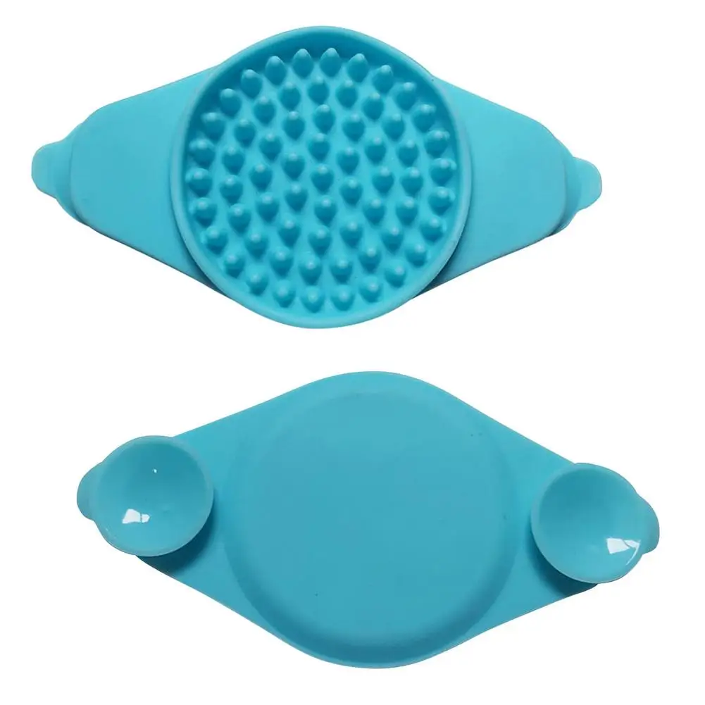 Собака лизание коврик для собак Bath Buddy медленно кормушка кота лечения домашних