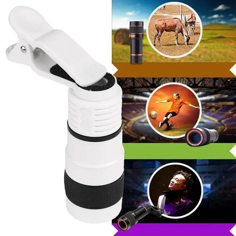 

1PCS Universal 12X Zoom Optical Phone Telescope Portable Mobile Phone Telephoto Camera Lens For Iphone HUAWEI XaioMi