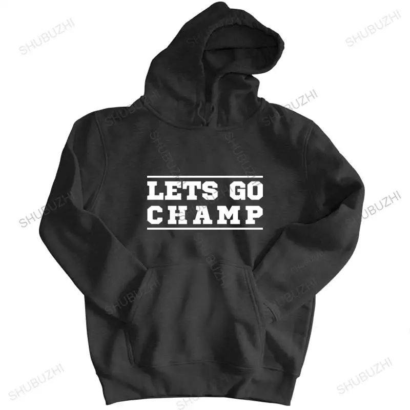 

man cotton jacket zipper Shannon Briggs hoody - Lets Go Champ hoodie- Boxing hoody men fashion hoodies autumn brand euro size