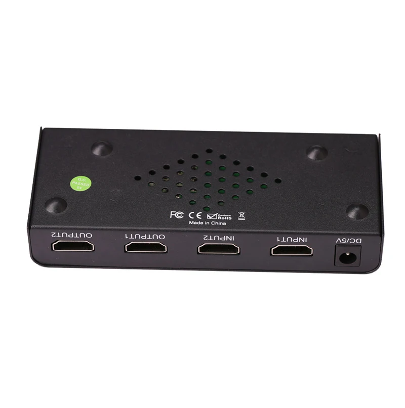 Переключатель HDMI 2 0 разветвитель 2x2 3D с оптическим преобразователем R/L аудио