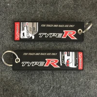 exquisite jdm typer embroidery nylon weaving car key ring for honda civic gk5 fd2 k20a keychain auto motorcycle accessories