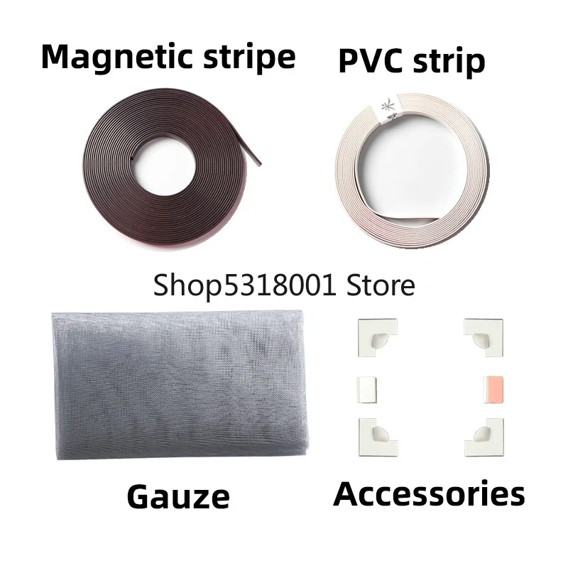 Сетка для окон с вставками Регулируемая сетка из воздушного тюля летняя