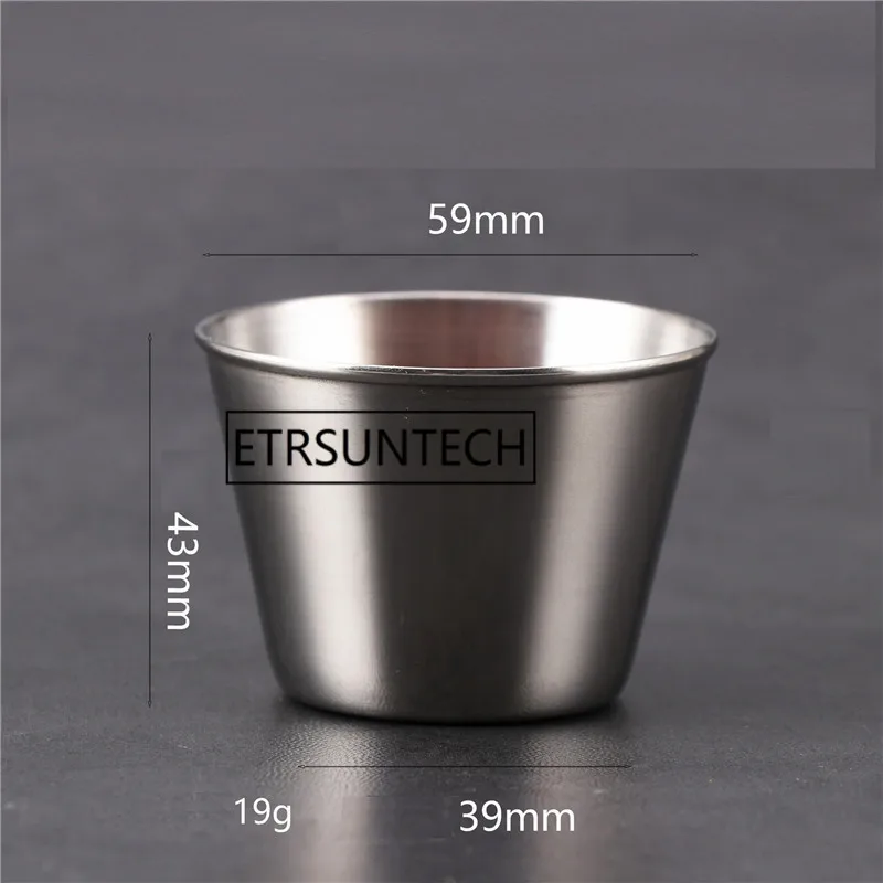 100 шт. маленькая миска для десертного соуса из нержавеющей стали|Соусники| |