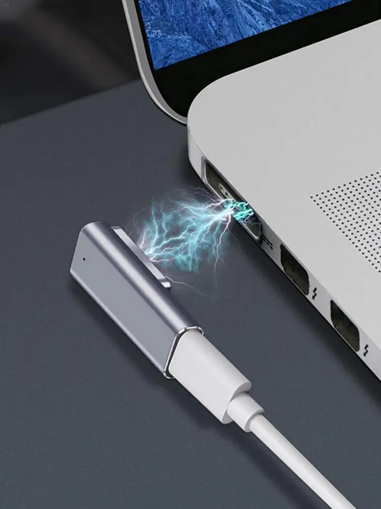 Переходник Type-c/Mag safe2 для Macbook Air/pro портативный светодиодный алюминиевый сплав