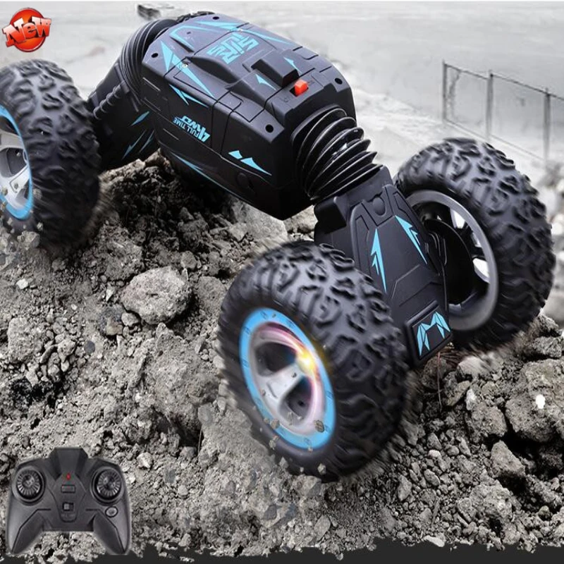 Электрический трюк двухсторонний RC автомобиль Рок Гусеничный пульт