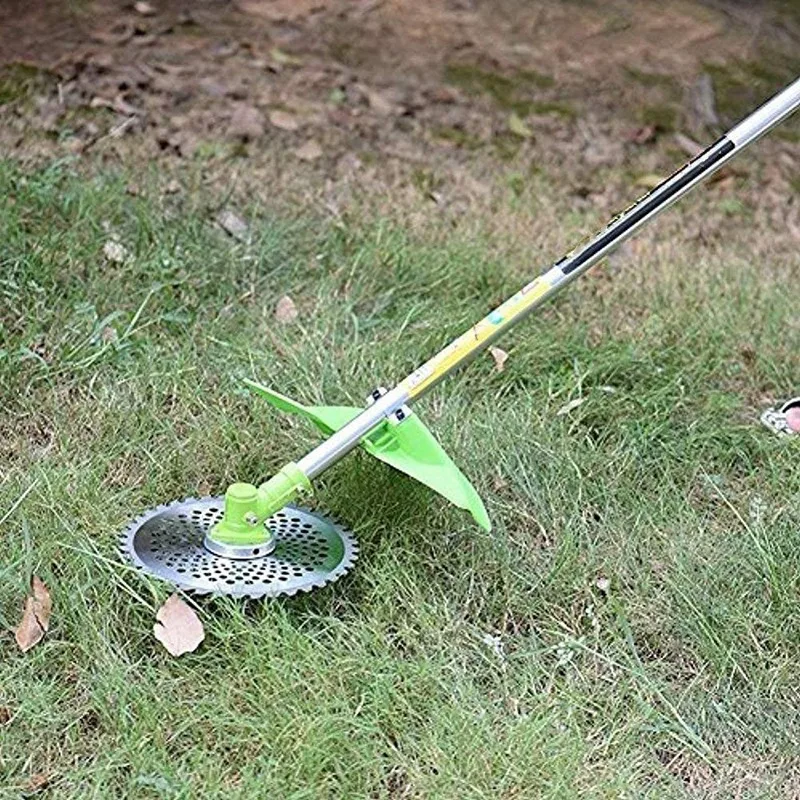 

Carbide Tip Brush Blades with the Universal Adapter Kit - for Cutter, Trimmer, Weed Eater Made From Premium Stainless