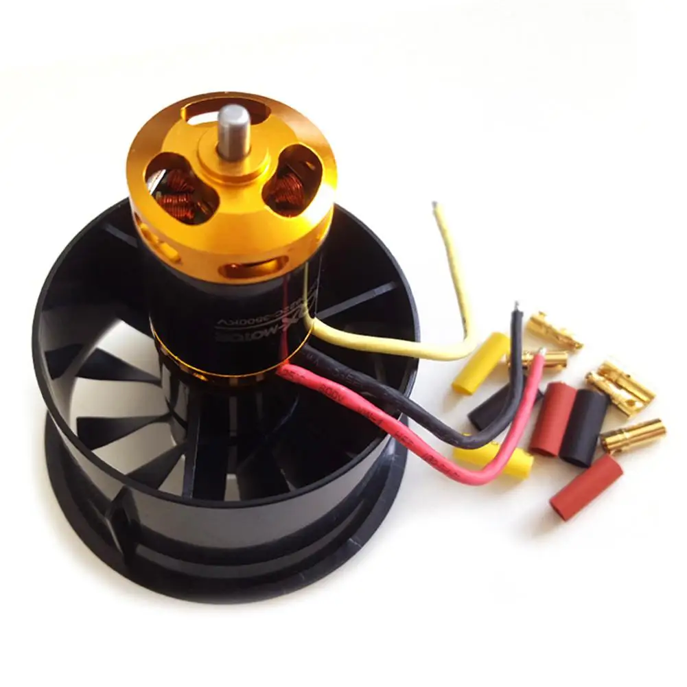Kuulee QX-Motor new 64mm EDF 12 leaf set QF2822-4300kv 3s upgrade section edf 64mm ducted fan