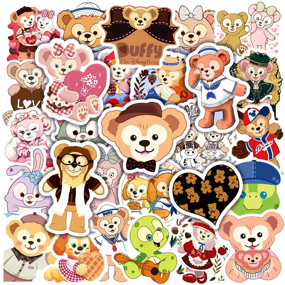 

10/30/50PCS Duffy Bear Cute Graffiti Stickers Children Water Cup Skateboard Notebook Trolley Case Waterproof Stickers Wholesale