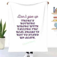 dont give up throw blanket 3d printed sofa bedroom decorative blanket children adult christmas gift