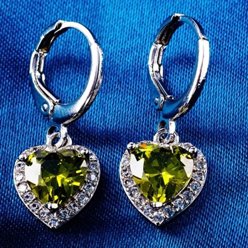 Классические женские серьги капельки модные в Корейском стиле с сердечками