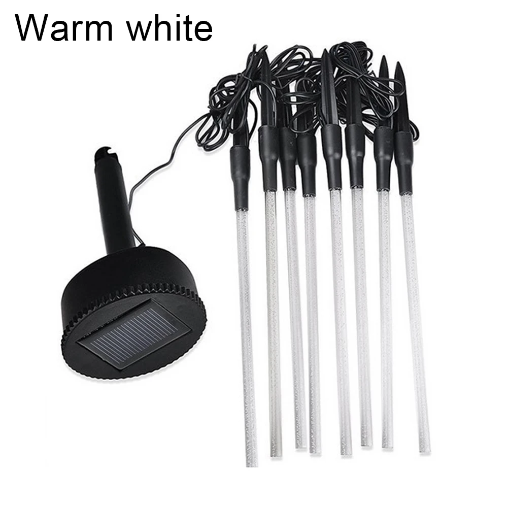 8 шт./компл. Солнечный Мощность трубки светильник s лампы акриловые пузырь путь