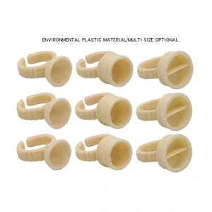 Одноразовое Силиконовое кольцо для чернил для татуировки, 3 размера, держатель для чернил для перманентного макияжа, аксессуары для татуировок, 100 шт.